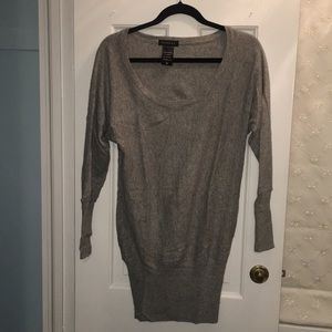 Aritzia Talulah Gray Tunic Cashmere Sweater